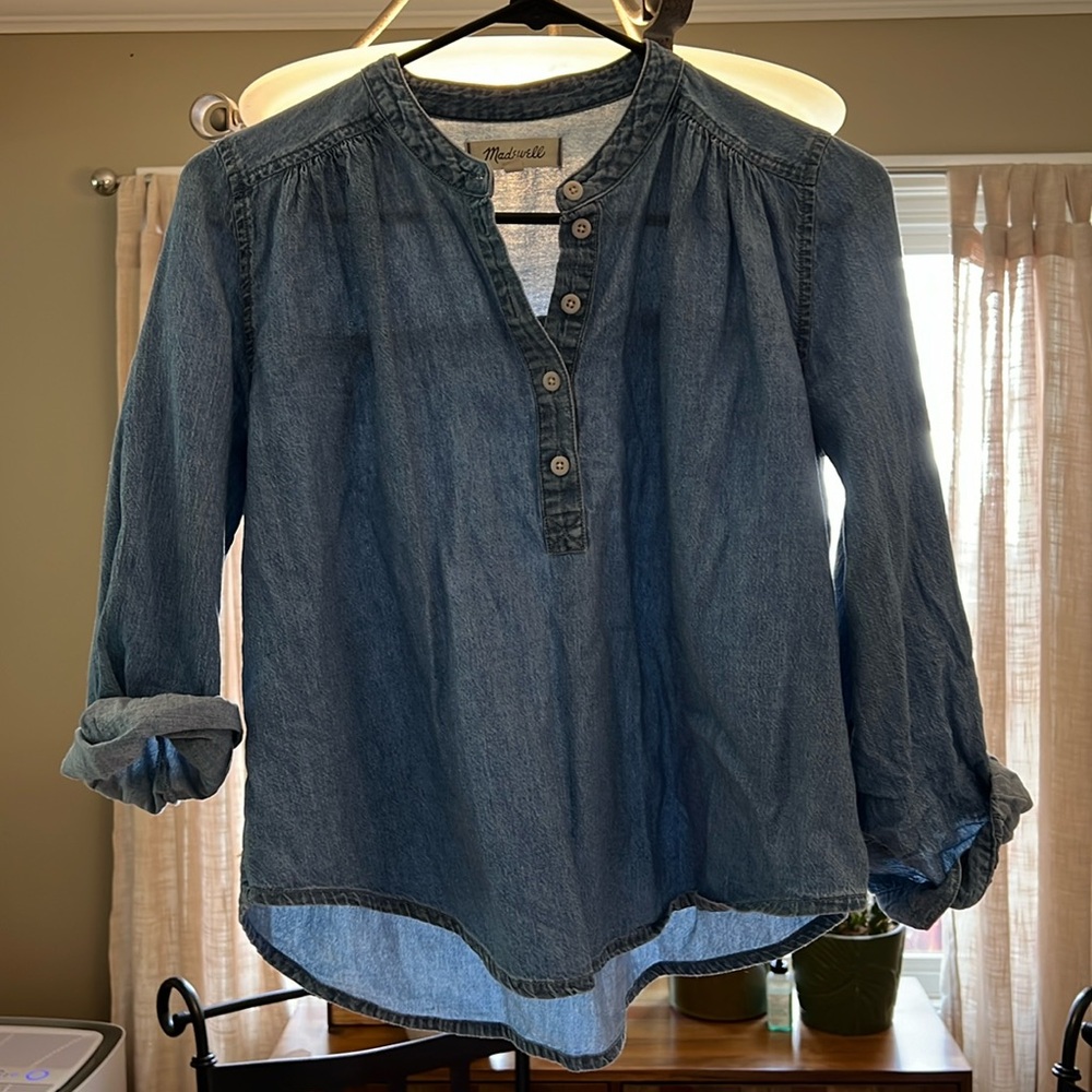 Madewell denim top - small